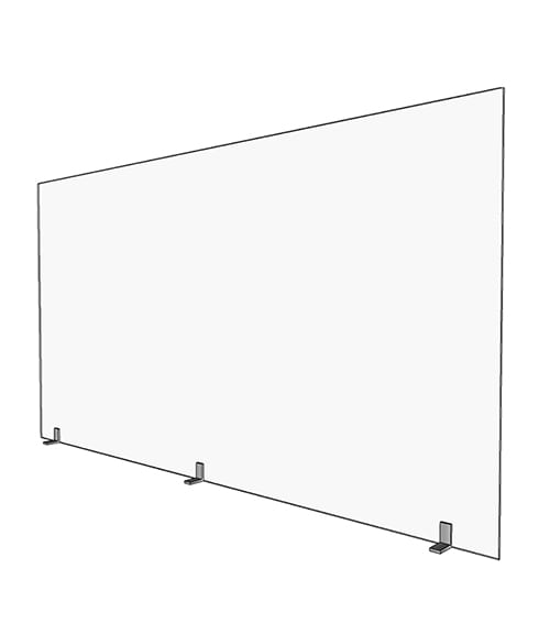 Large 46in Acrylic Divider - Render